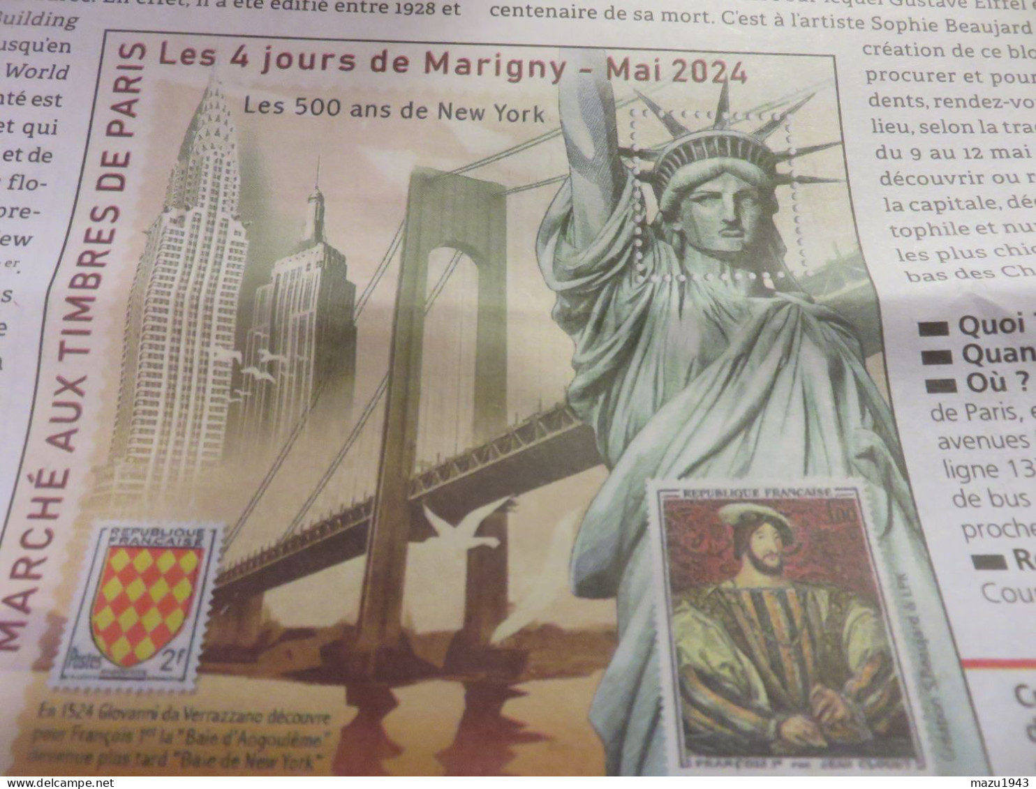 Suscription Blocs Carré Marigny 2024 "New York" Paire Dentelé Et Non Dentelé - Carré Marigny