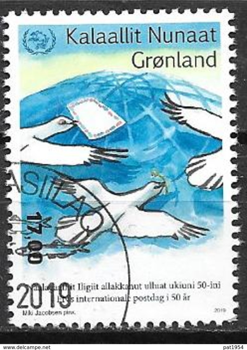 Groënland 2019, N° 801 Oblitéré Journée De La Poste, Pigeons - Used Stamps