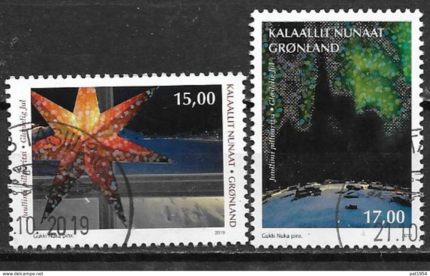 Groënland 2019, N° 806/807 Oblitérés Noël - Used Stamps