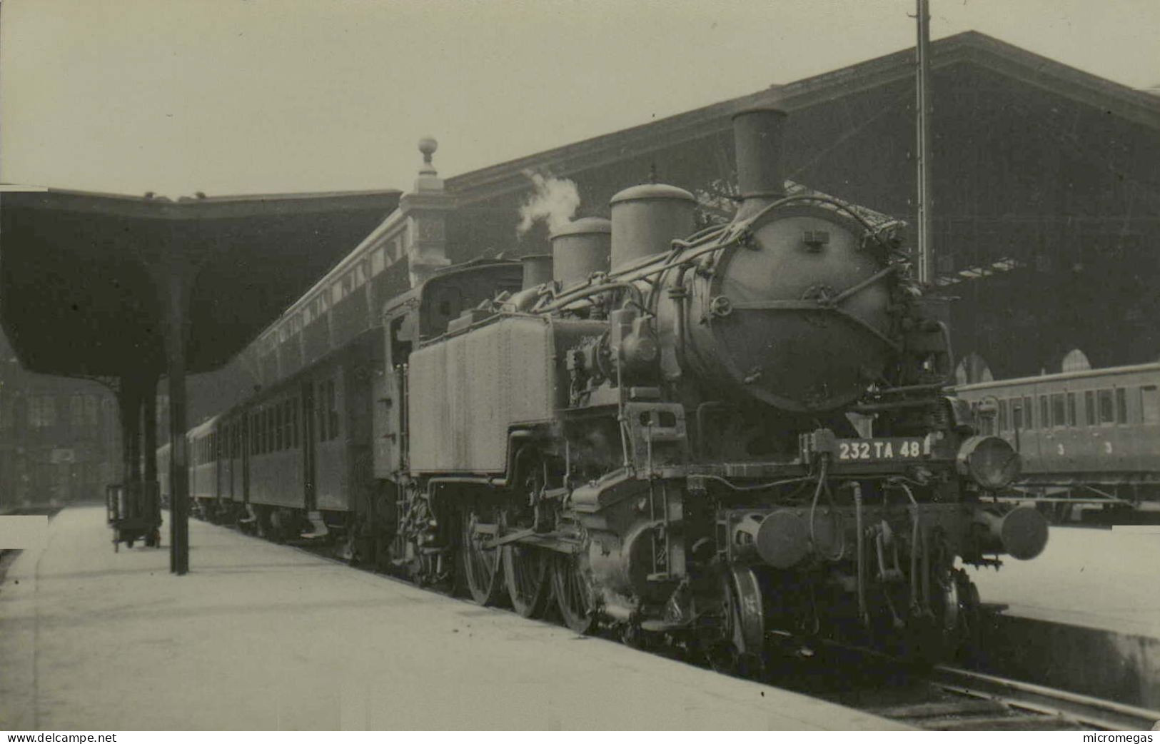 Reproduction - Gare Du Nord. - Train 232-TA-48 Paris-Ermont Par Gennevilliers - Eisenbahnen