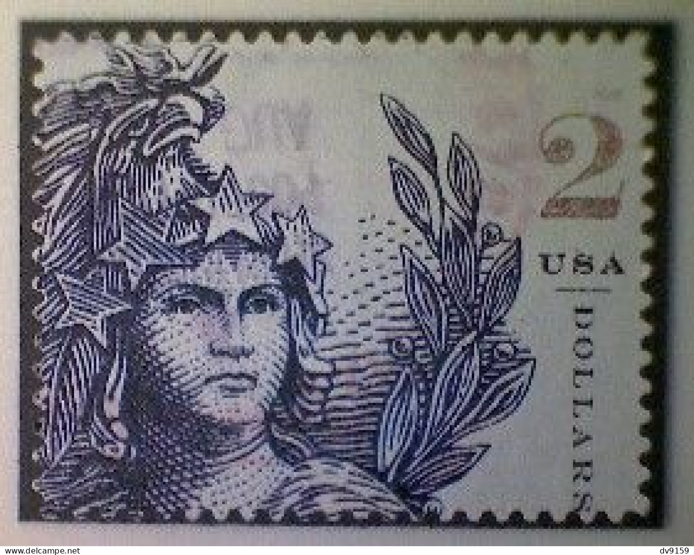 United States, Scott #5296, Used(o), 2018, Statue Of Freedom, $2.00, Indigo - Usados