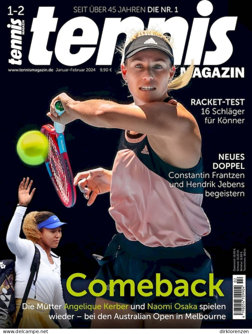 Tennis Magazine Germany 2024-01+02 Angelique Kerber Naomi Osaka - Ohne Zuordnung