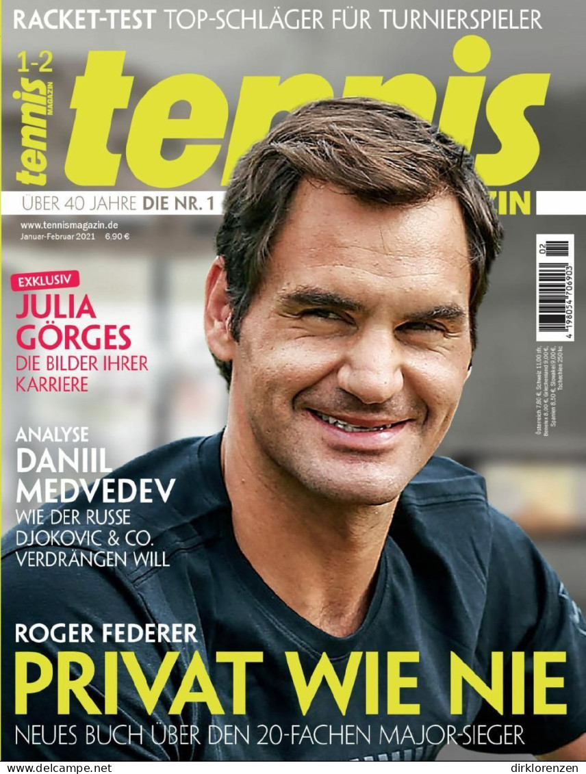 Tennis Magazine Germany 2021-01 Roger Federer - Ohne Zuordnung