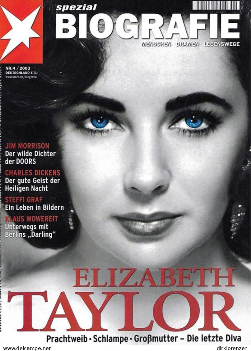 Stern Biografie Magazine Germany 2003-04 Elizabeth Taylor Jim Morrison Charles Dickens - Non Classés