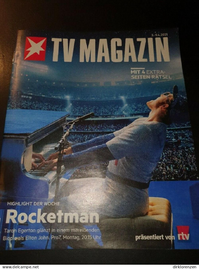 Stern TV Magazine Germany 2021-14 Taron Egerton Elton John  - Ohne Zuordnung