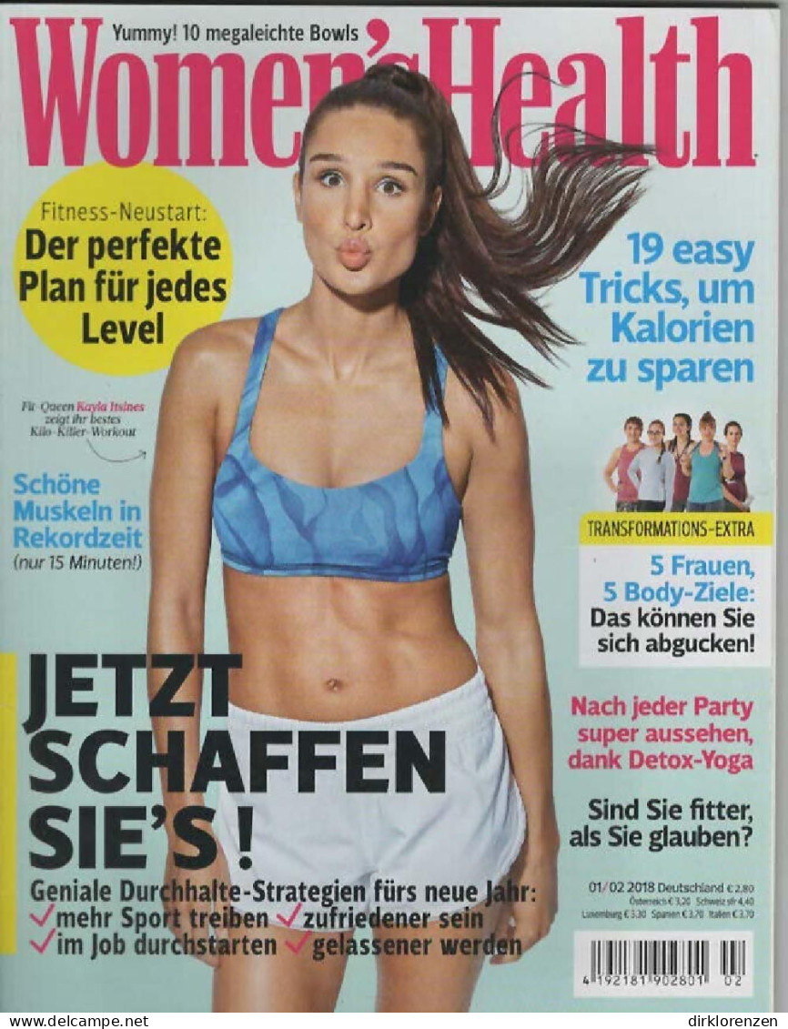 Womens Health Magazine Germany 2018-01+02 Kayla Itsines - Non Classés