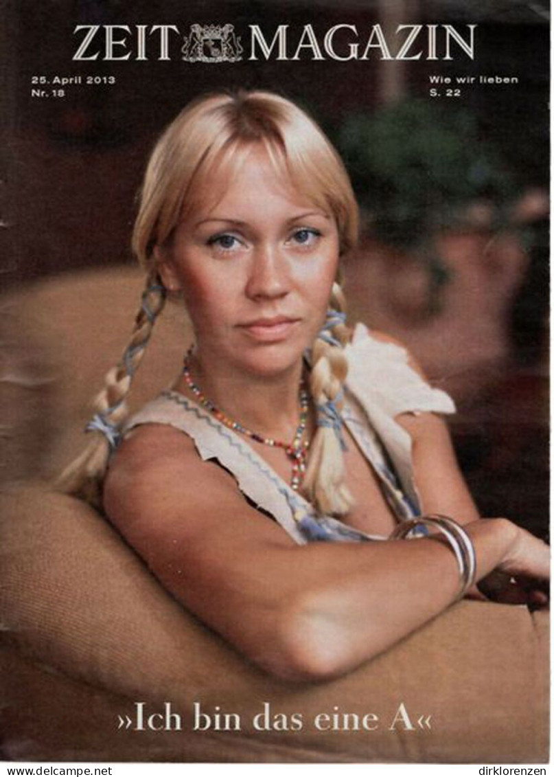 Zeit Magazine Germany 2013-18 Abba Agnetha  - Non Classés