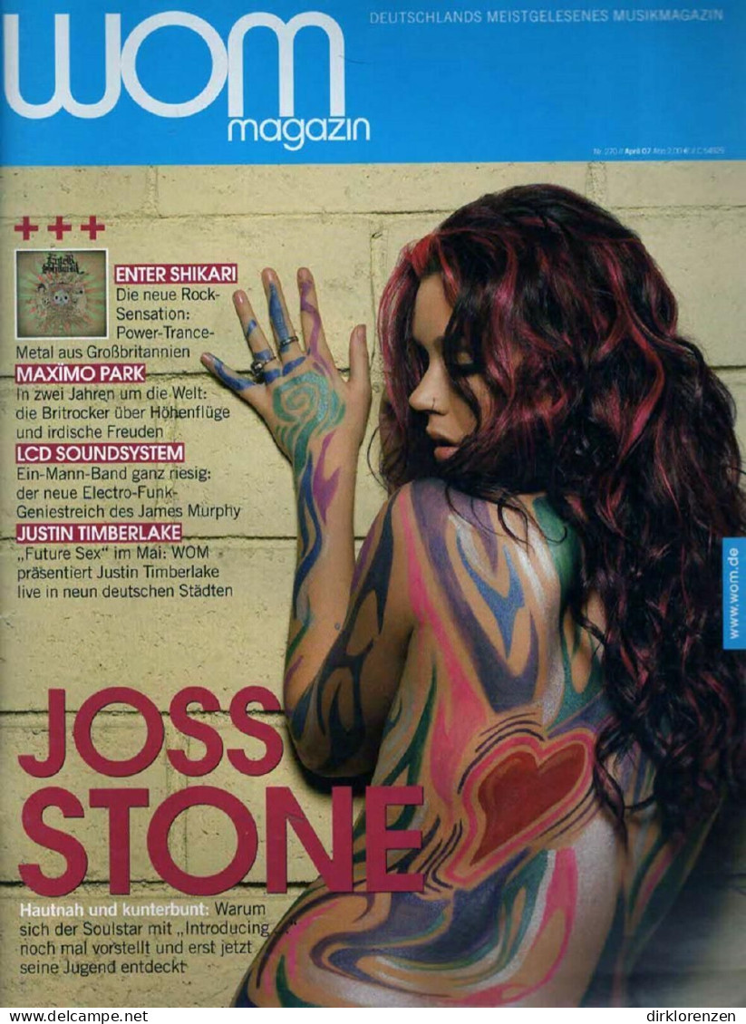 WOM Magazine Germany 2007 #270 Joss Stone Maximo Park Enter Shikari - Non Classificati