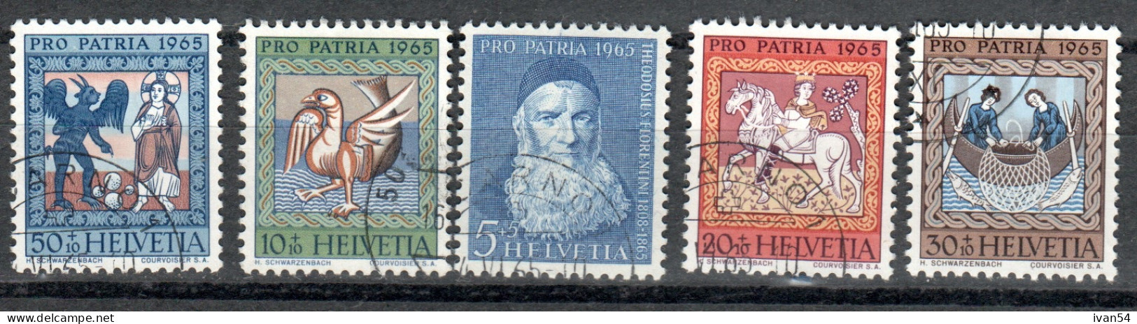Zwitserland Suisse  747-51 (0) – PRO PATRIA 1965 - Used Stamps