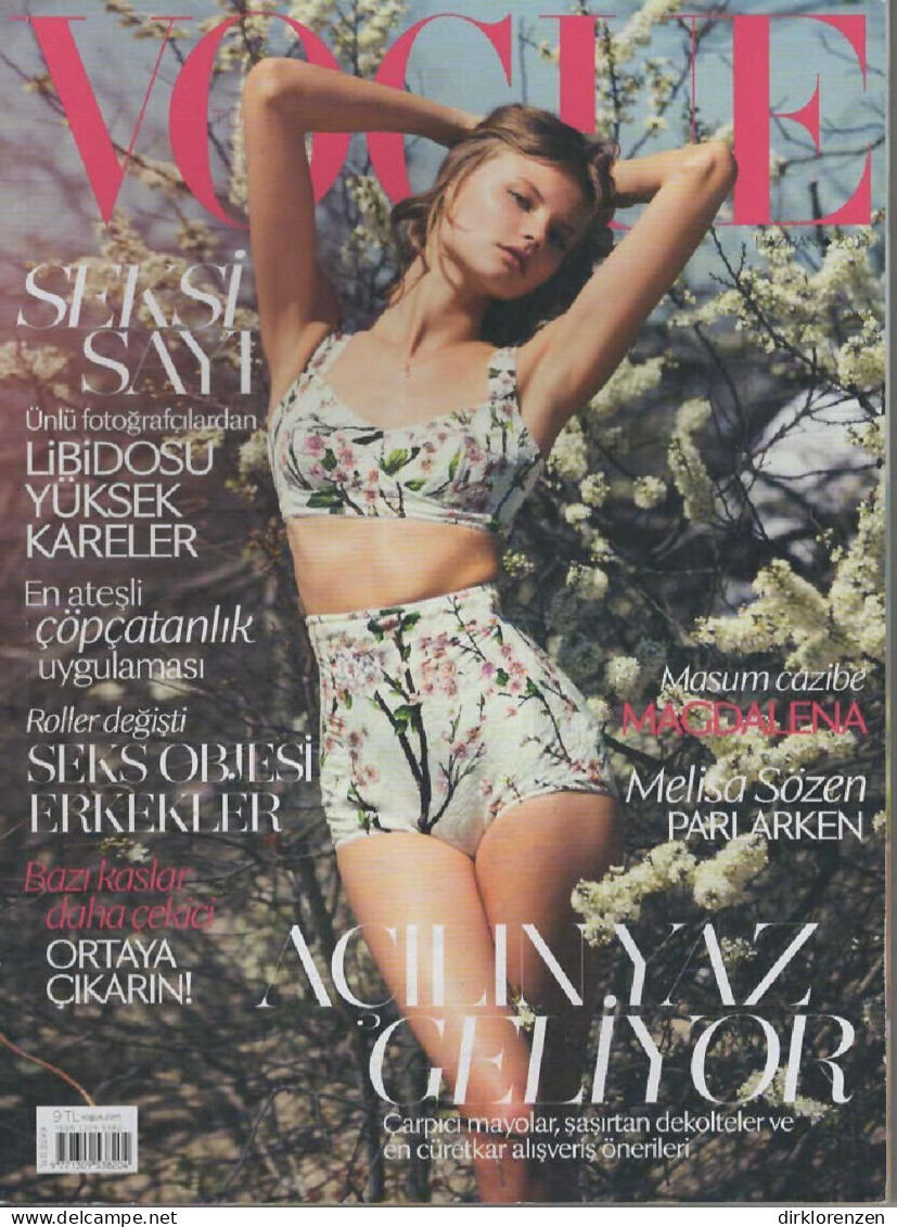 Vogue Magazine Turkey 2014-06 Magdalena Frackowiak - Non Classés