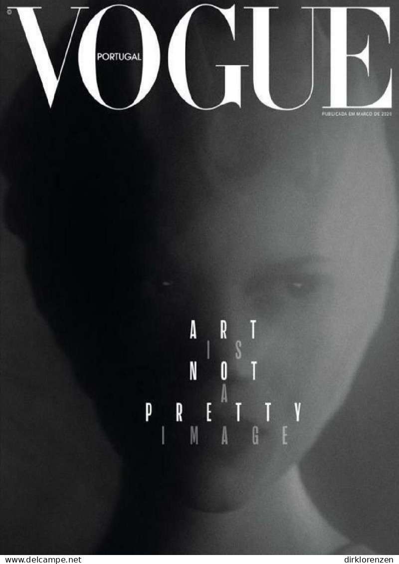 Vogue Magazine Portugal 2020-03 Ola Rudnicka Cover Black - Non Classés