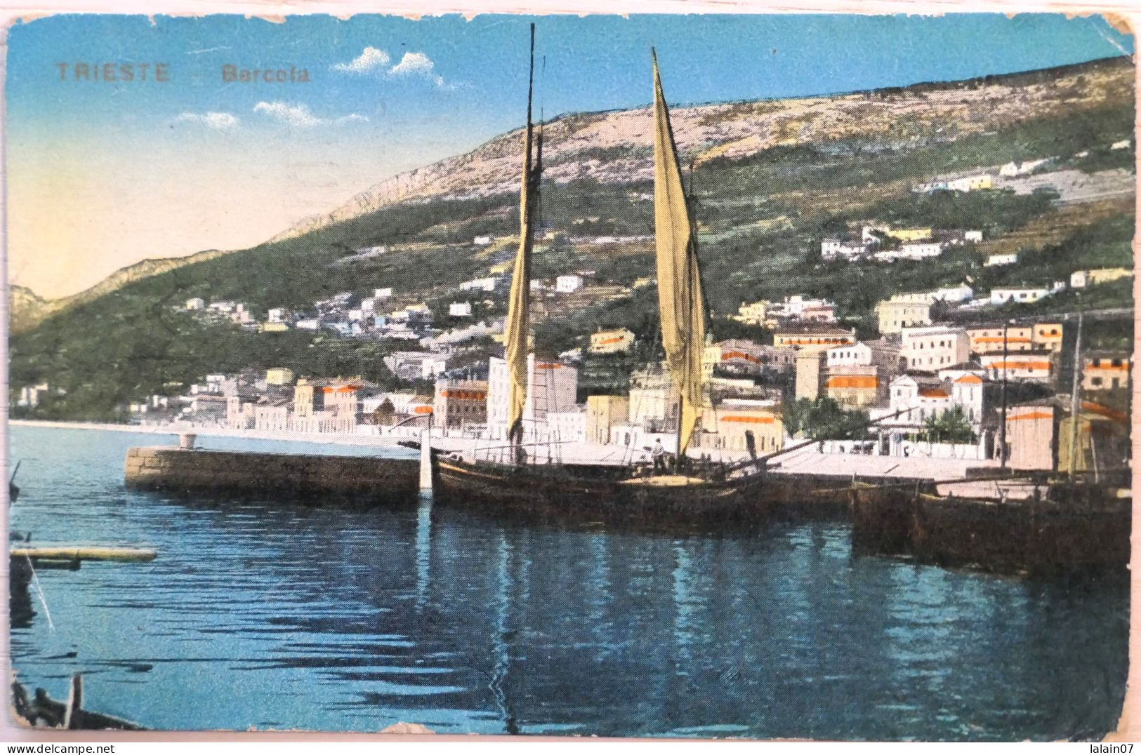 C. P. A. : Italia : TRIESTE : Bercola, Timbres En 1920 - Trieste (Triest)