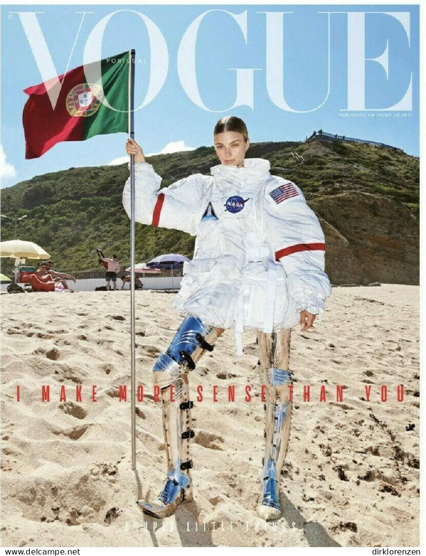 Vogue Magazine Portugal 2021-07+08 Ann-Sophie Thieme Cover 1 - Non Classificati