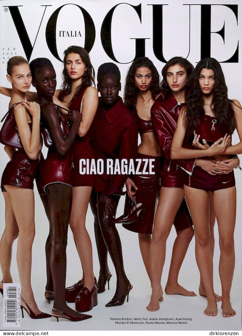 Vogue Magazine Italy 2024-02 Aldighieri Daing El Maslouhi Moioli Fall Diba Manes Buldini - Unclassified
