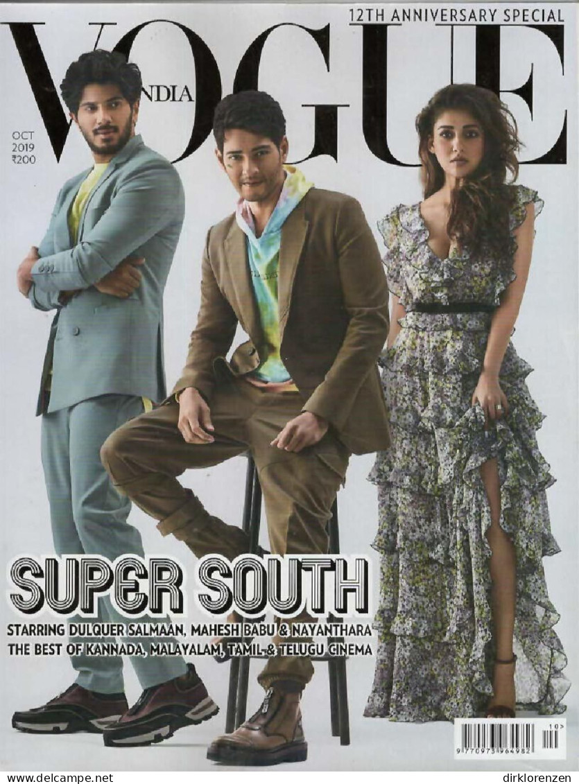 Vogue Magazine India 2019-10 Salmaan Babu Nayanthara  - Non Classés