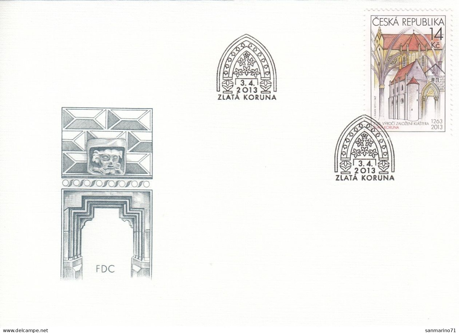 FDC CZECH REPUBLIC 759 - Eglises Et Cathédrales