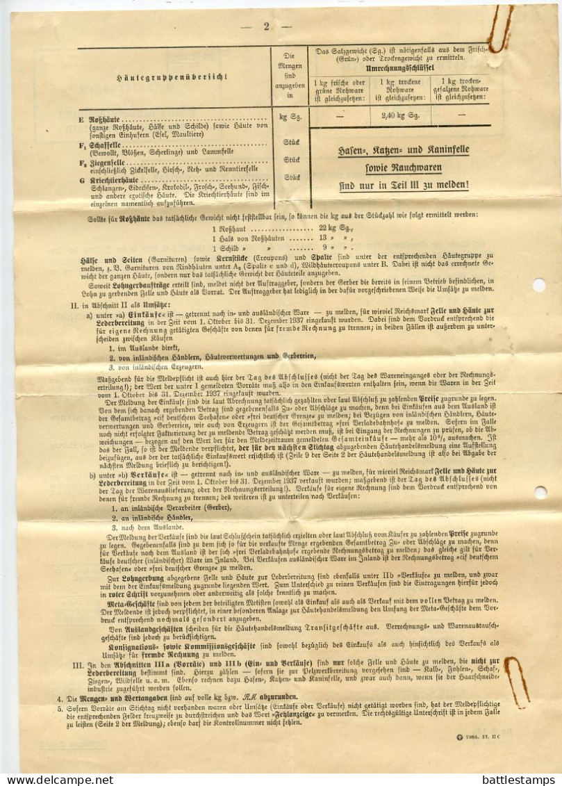 Germany 1938 Official Cover With Letter & Document; Osnabrück, Regierungspräsident To Schiplage; 12pf. Swastika Stamp - Brieven En Documenten