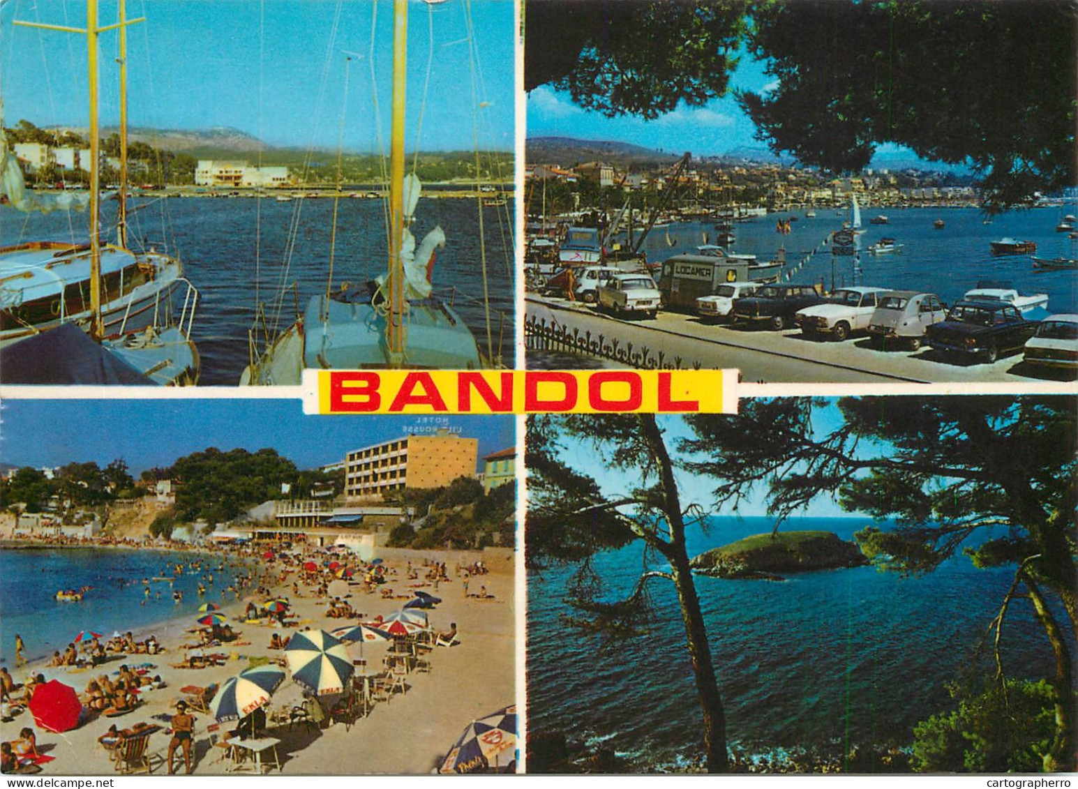 Navigation Sailing Vessels & Boats Themed Postcard Bandol Harbour Beach - Sailing Vessels