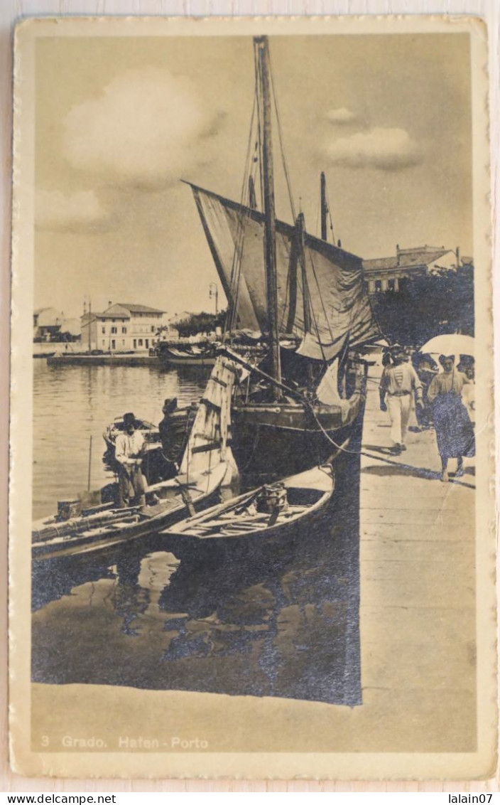 C. P. A. : Italia : Gorizia : GRADO : Hafen Porto, Stamp Osterreich In 1918 - Gorizia