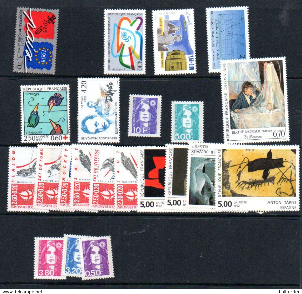 FRANCE - 1991/1995  - Various Issues Inc 5 Nd 10fr Defs   MNH Stamps  , SG CAT £61 - Nuevos