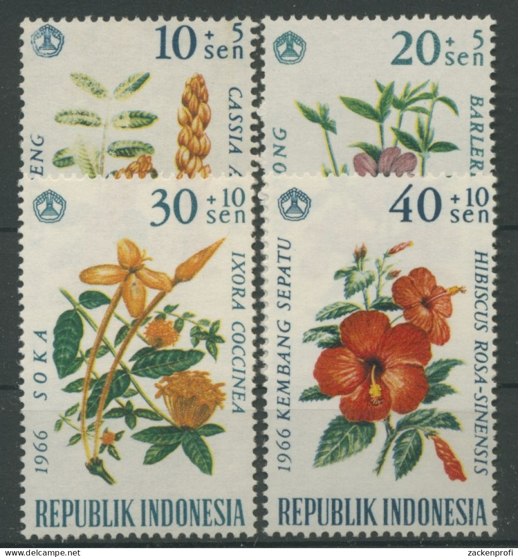 Indonesien 1966 Pflanzen Blumen 503/06 Postfrisch - Indonésie