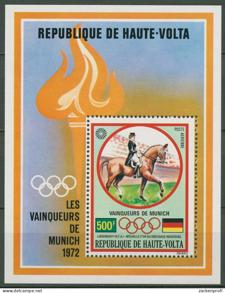 Obervolta 1972 Olympische Spiele München Block 8 Postfrisch (C40154) - Opper-Volta (1958-1984)