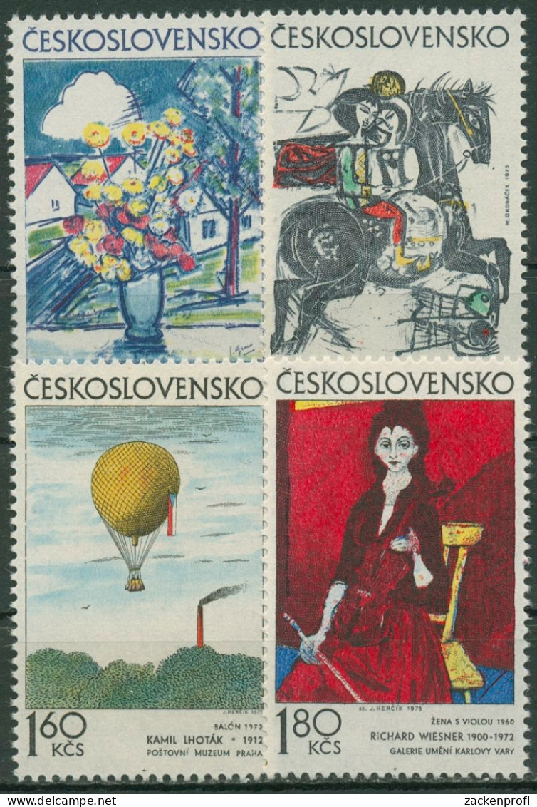 Tschechoslowakei 1973 Graphiken 2117/20 Postfrisch - Ungebraucht