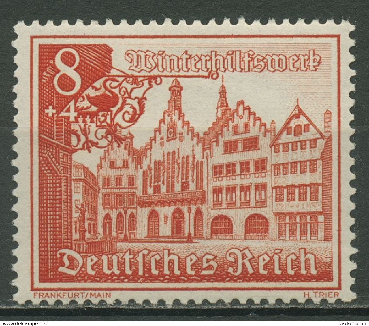 Deutsches Reich 1939 WHW Winterhilfswerk Bauwerke 734 Postfrisch - Unused Stamps