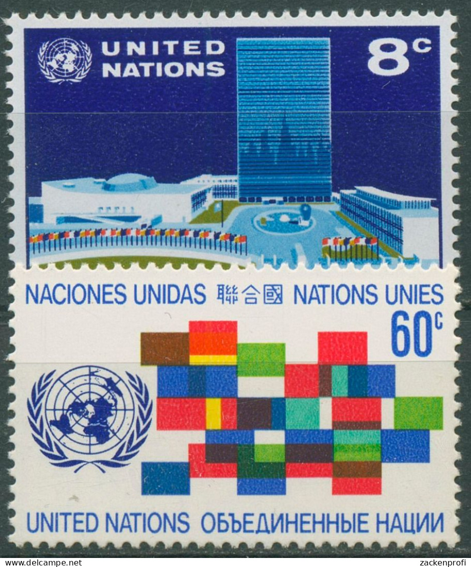 UNO New York 1971 UNO-Hauptquartier New York 238/39 Postfrisch - Nuevos