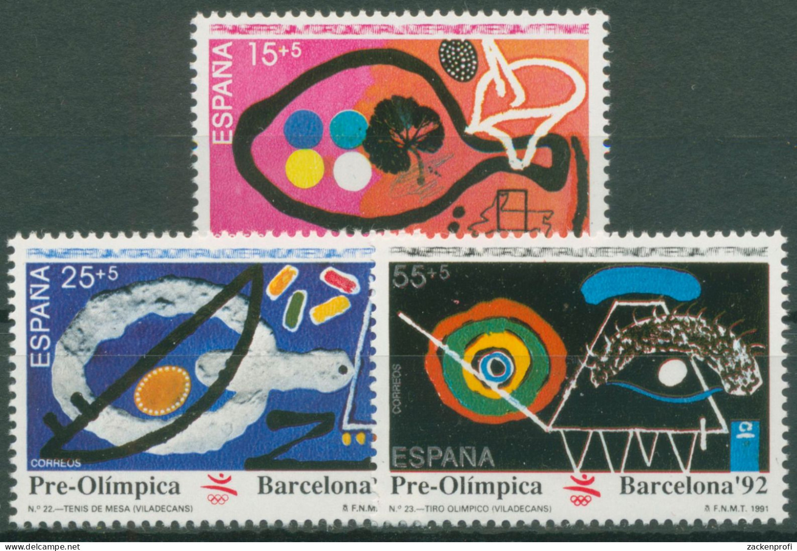 Spanien 1991 Olympia'92 Sommerspiele Barcelona 3008/10 Postfrisch - Unused Stamps