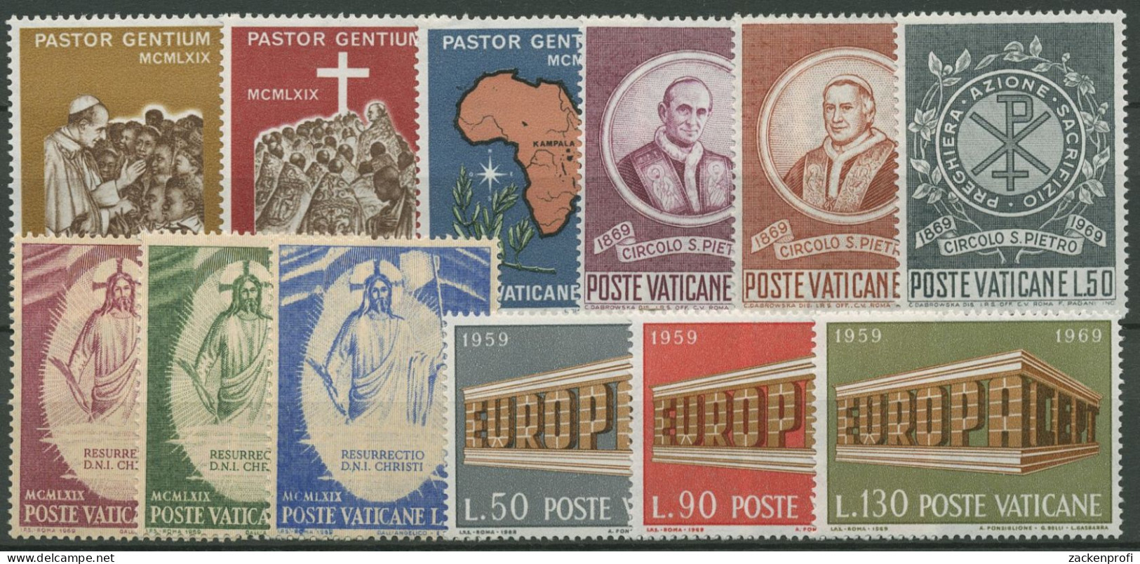 Vatikan 1969 Jahrgang Komplett (544/55) Postfrisch (SG99203) - Full Years