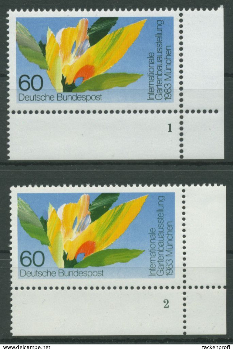 Bund 1983 Gartenbau IGA München Formnummer 1174 Ecke 4 FN1,2 Postfrisch (E1151) - Ungebraucht