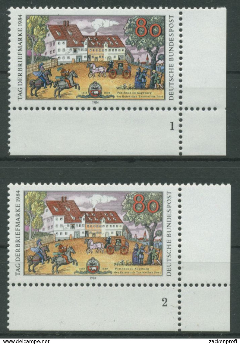 Bund 1984 Tag Der Briefmarke Formnummer 1229 Ecke 4 FN 1,2 Postfrisch (E1308) - Ungebraucht