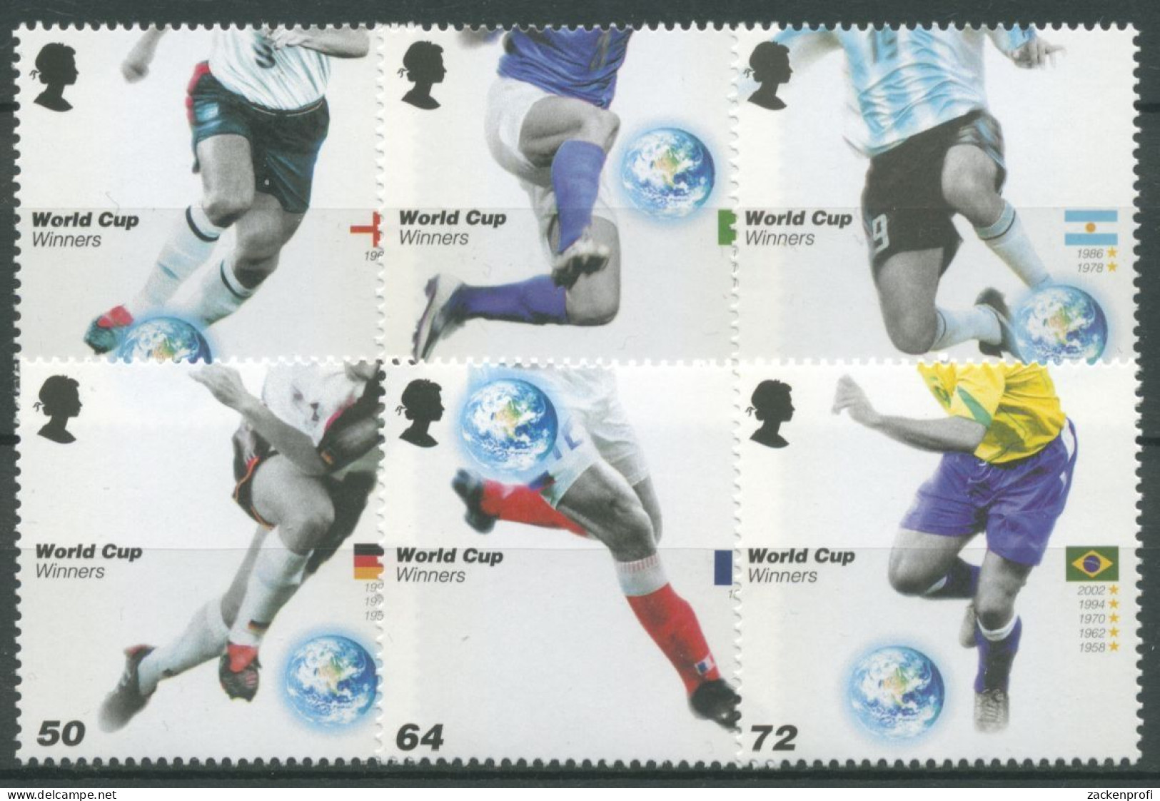 Großbritannien 2006 Fußball-WM In Deutschland Weltmeister 2408/13 Postfrisch - Ongebruikt
