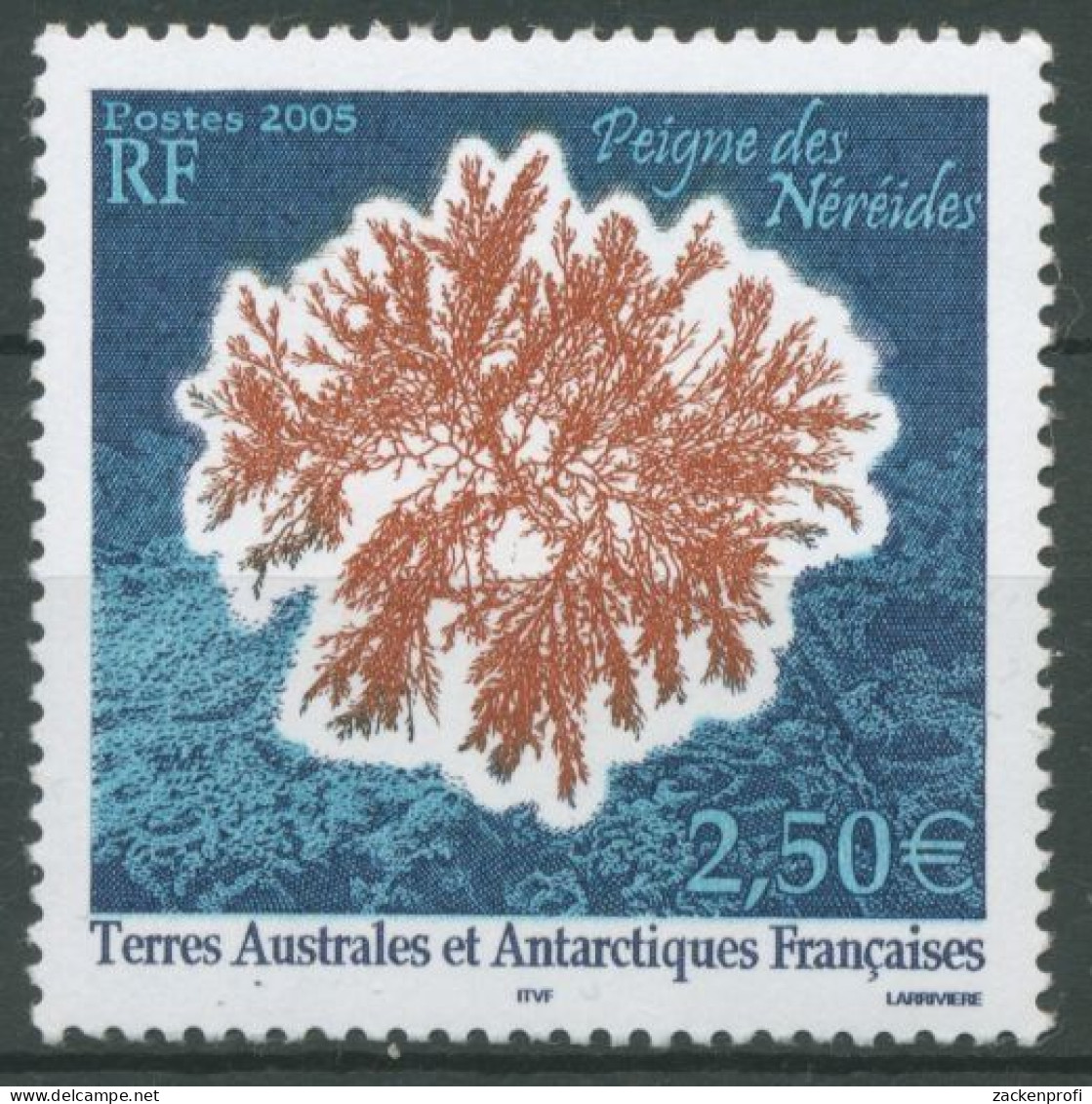 Franz. Antarktis 2005 Rotalge 563 Postfrisch - Nuevos