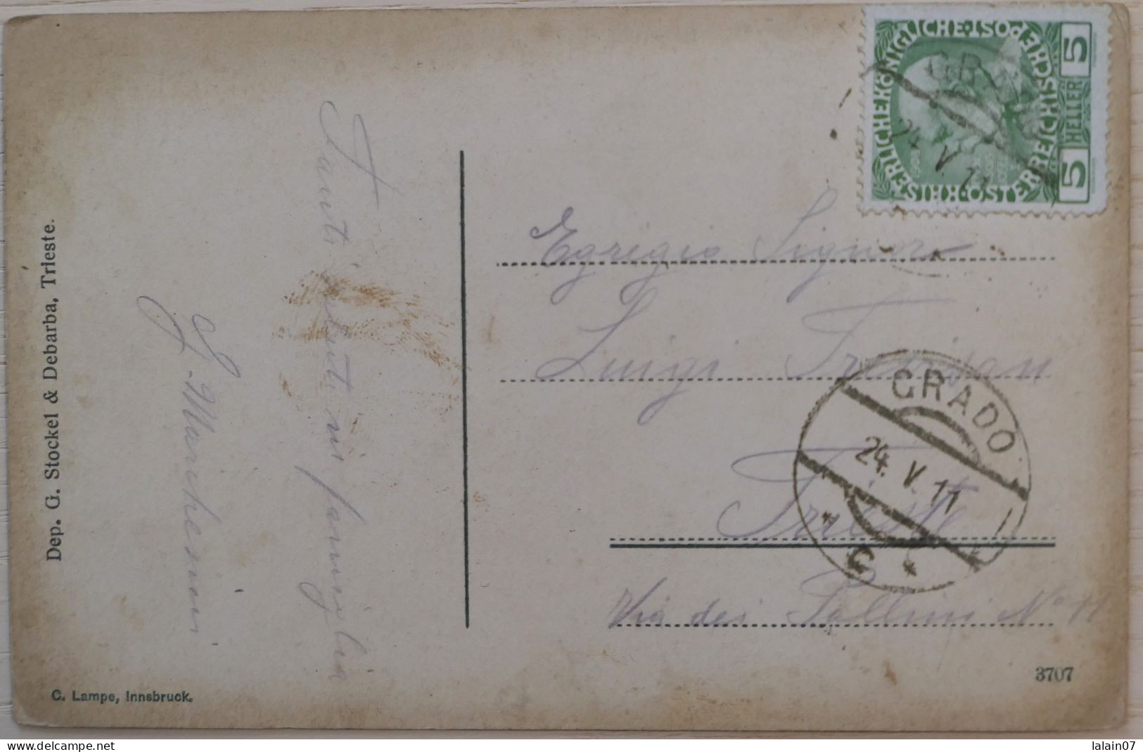 C. P. A. : Italia : Gorizia : GRADO, Stamp Osterreich In 1911 - Gorizia