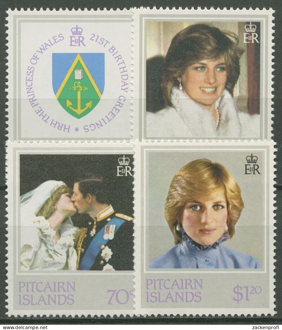 Pitcairn 1982 21. Geburtstag Von Prinzessin Diana 218/21 Postfrisch - Pitcairn Islands