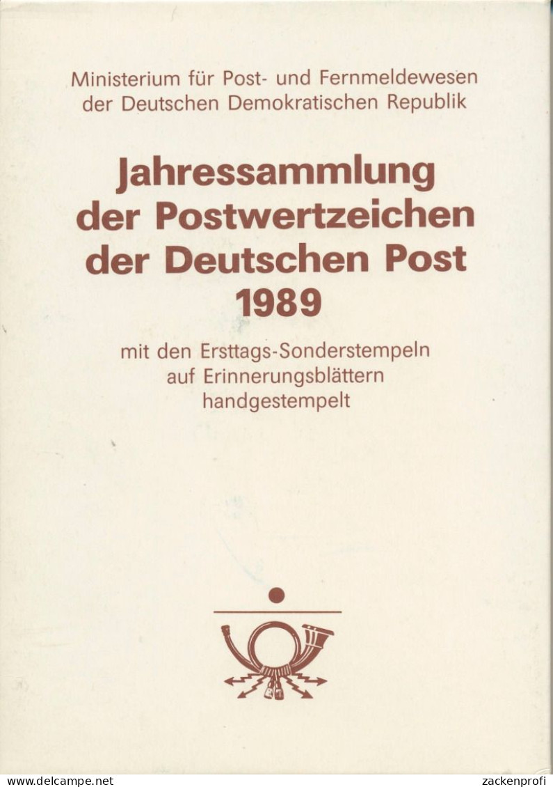 DDR Jahressammlung 1989 Gestempelt Komplett Wie Verausgabt (XL70791) - Ongebruikt