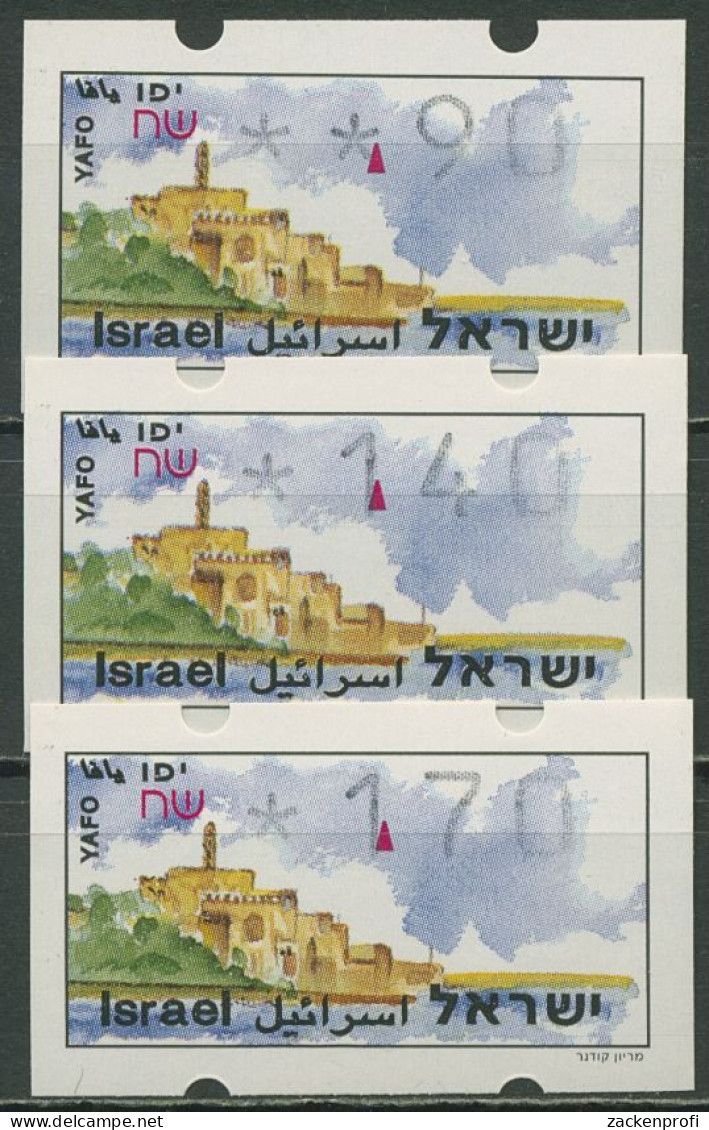 Israel ATM 1994 Jaffa Satz 3 Werte (ohne Phosphor) ATM 10.1 X S3 Postfrisch - Vignettes D'affranchissement (Frama)