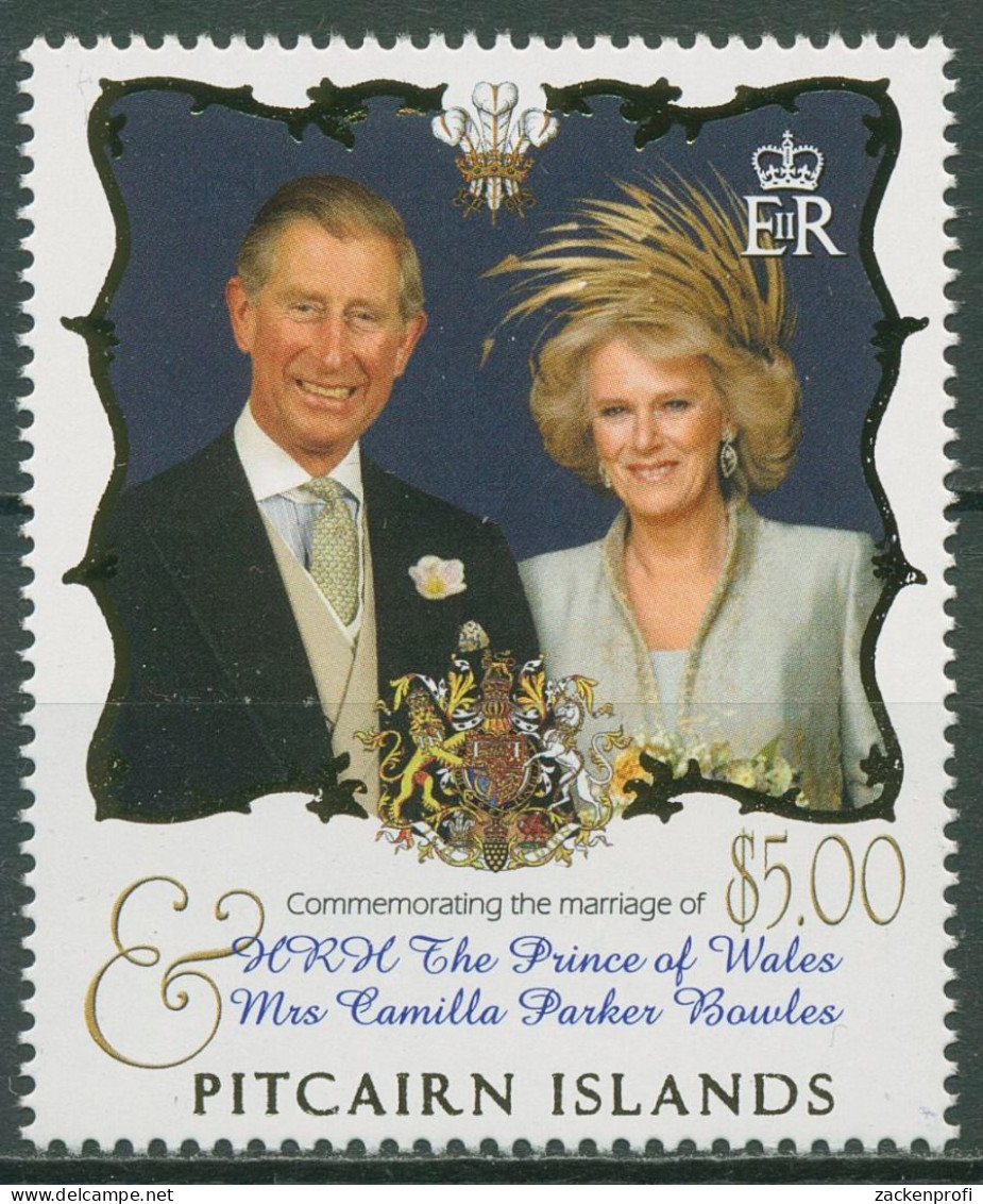 Pitcairn 2005 Hochzeit Von Prinz Charles Und Camilla 680 Postfrisch - Pitcairninsel