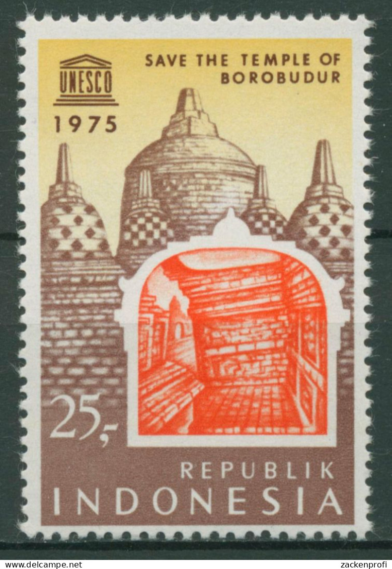 Indonesien 1975 UNESCO Tempel Borobudur 815 Postfrisch - Indonésie