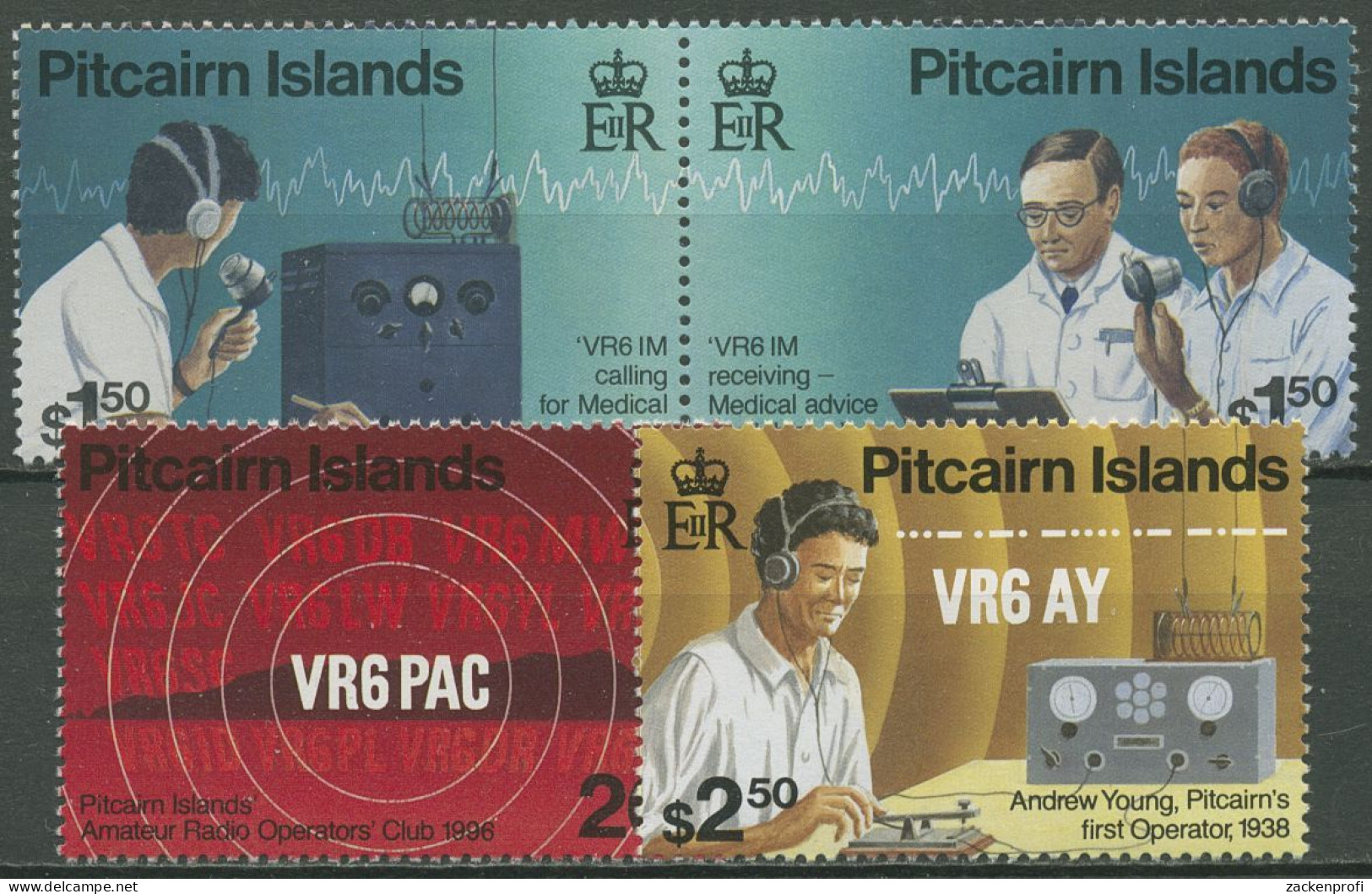 Pitcairn 1996 Gründung Des Amateurfunkvereins 483/86 Postfrisch - Pitcairn Islands