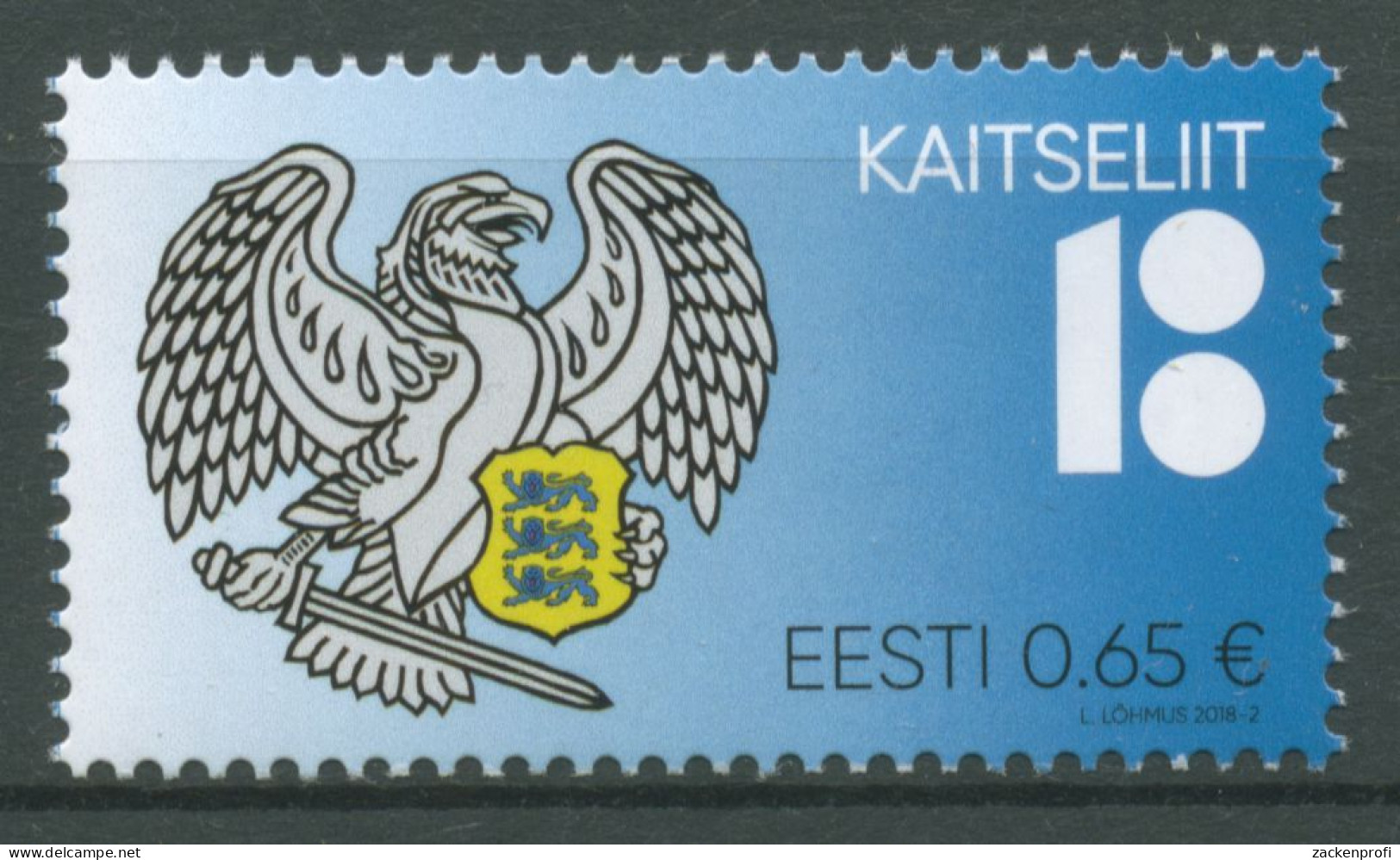 Estland 2018 Verteidigungsbund Kaitseliit Wappen 912 Postfrisch - Estonie
