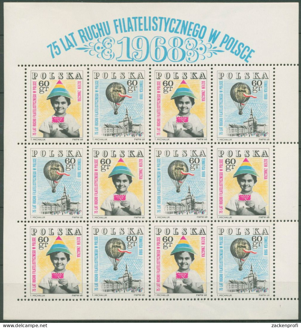 Polen 1968 Philatelistenbewegung 1852/53 ZD-Bogen Postfrisch (C62914) - Usati