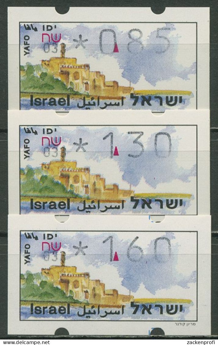 Israel ATM 1994 Jaffa Automat 033, Satz 3 Werte, ATM 16.2 X S1 Postfrisch - Affrancature Meccaniche/Frama