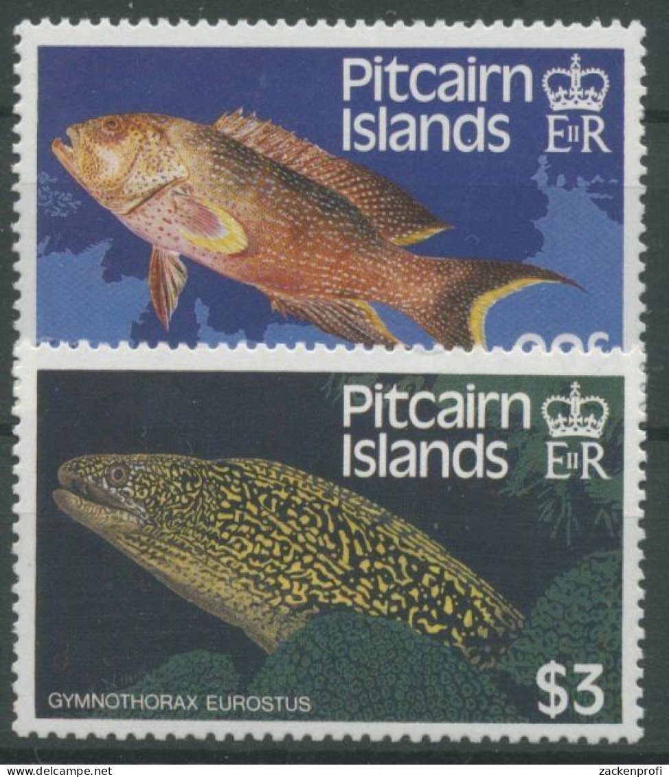 Pitcairn 1988 Fische Muräne Zackenbarsch 305/06 Postfrisch - Pitcairn Islands