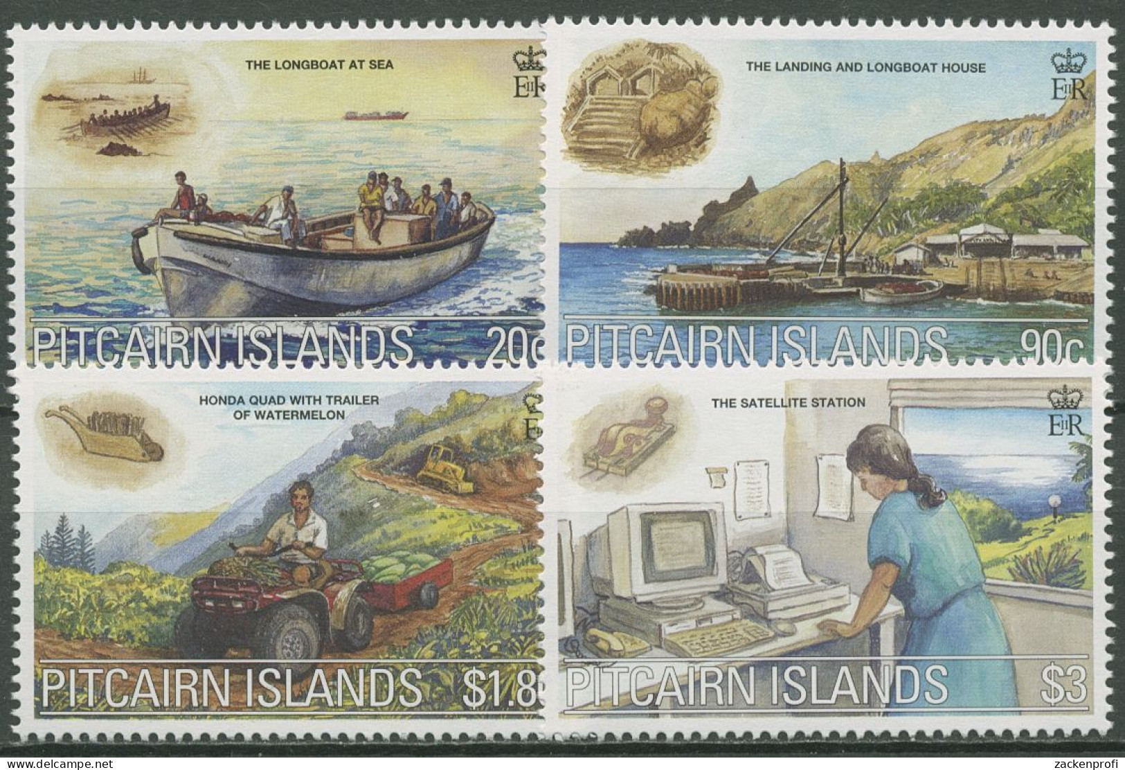 Pitcairn 2000 Modernisierung Landwirtschaft Computer 564/67 Postfrisch - Pitcairn Islands