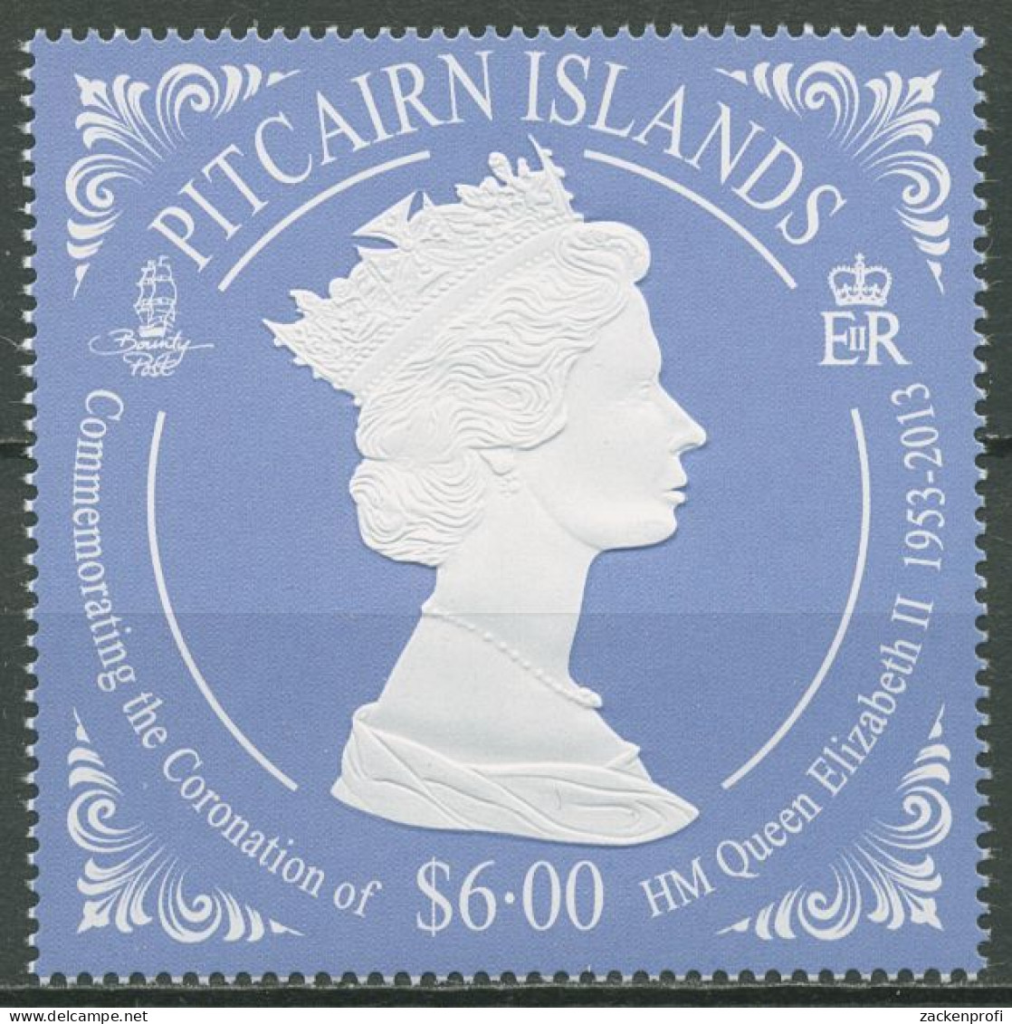 Pitcairn 2013 60 Jahre Krönung Königin Elisabeths 883 Postfrisch - Pitcairninsel