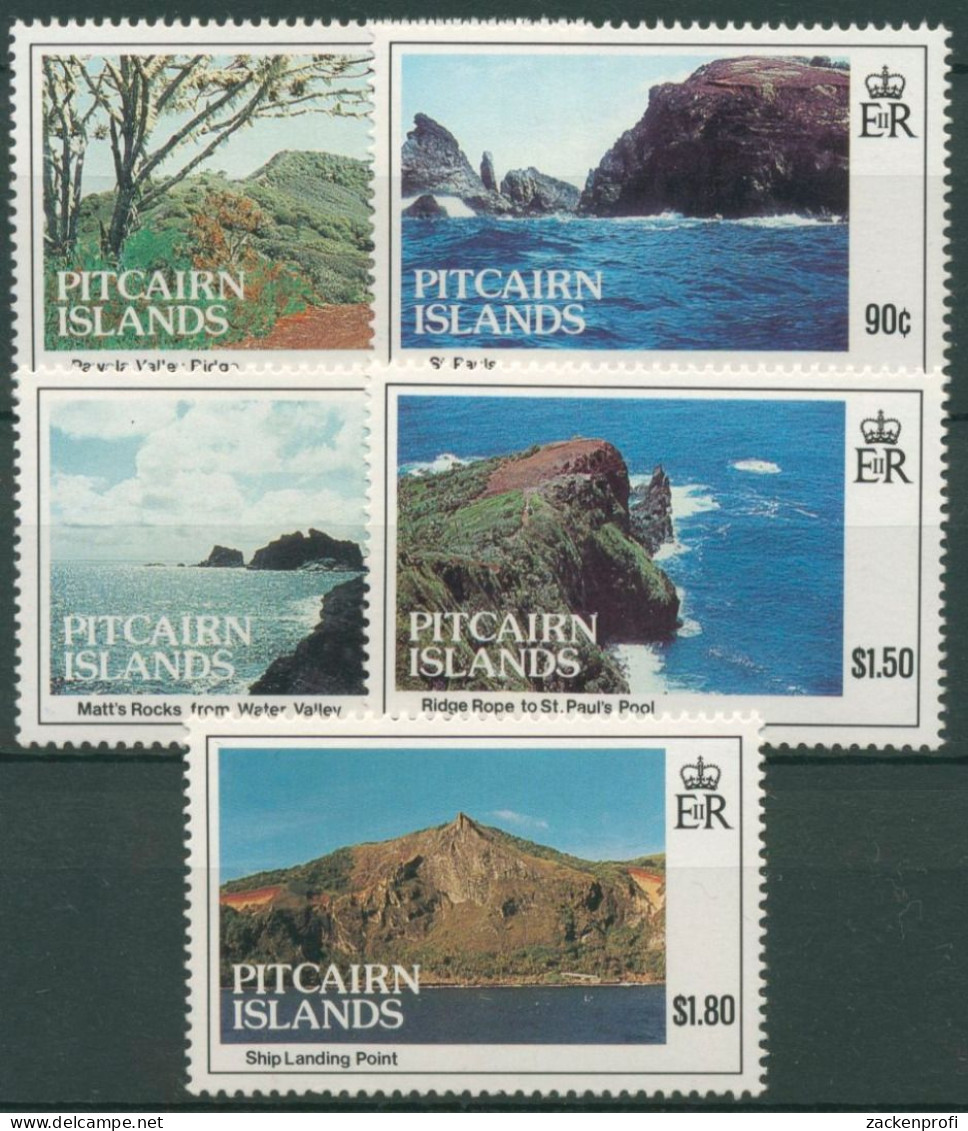 Pitcairn 1993 Landschaften Küste Felsen Berge 413/17 Postfrisch - Pitcairninsel