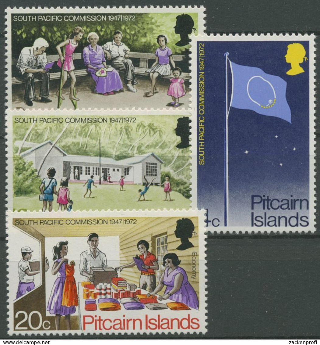 Pitcairn 1972 Inselleben Schule Einkaufen Kinder Im Park 123/26 Postfrisch - Islas De Pitcairn